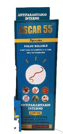 Ascar 55 antiparasitario interno 50x12gr