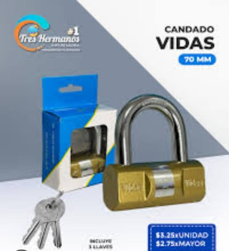 CANDADO VIDAS NUMERO 50