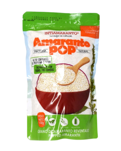 Amaranto pop natural 100 g Intiamaranto