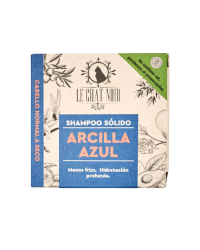 Shampoo sólido arcilla azul 90 g Le chat noir