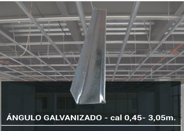 ANGULO GALVANIZADO 0,45M X 3M