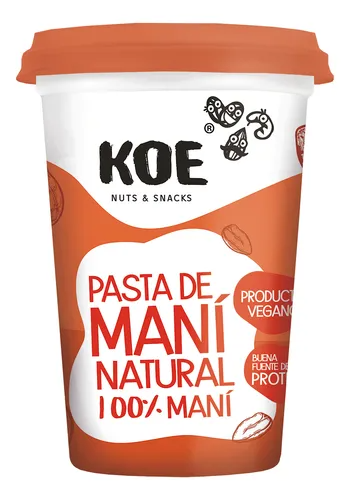 KOE Pasta de Maní Natural 100% Maní