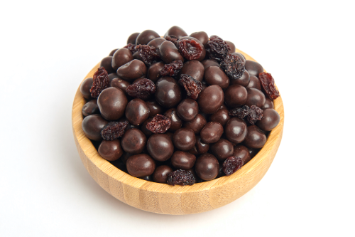Pasas con chocolate  granel