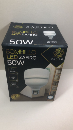BOMBILLO LED 50W ZAFIROE27 LUZ BLANCA