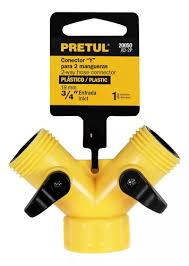 CONECTOR YEE 3/4 PLASTICO PARA MANGUERA,PRETUL