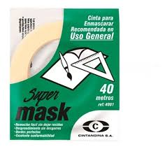 CINTA ENMASCARAR 3/4"X40MTS SUPER MASK