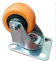 RUEDA INDUSTRIAL 1.5" NARANJA CON FRENO