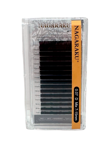 Extensiones de pestañas nagaraku 0.010D Mix (7-15mm)