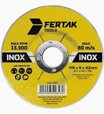 DISCO DE DESBAST 115X6.4X22.23MM FERTAK
