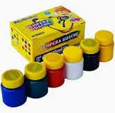 TINTA GUACHE 15ML C/6 CORES ACRILEX