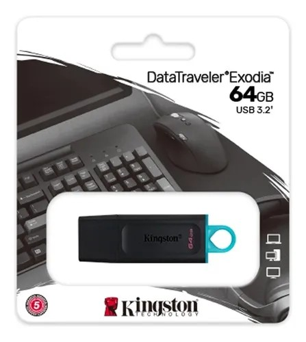 PENDRIVE KINGSTON DATATRAVELER EXODIA 64GB