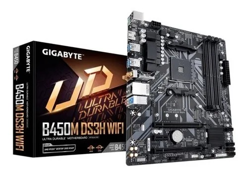 PLACA MADRE GIGABYTE B450M D3SH WIFI