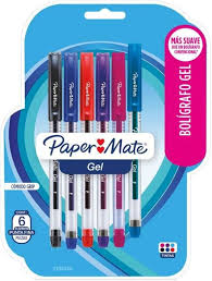 BOLIGRAFO PAPER MATE DE GEL 0.6MM 10P