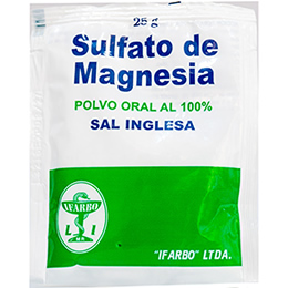 SULFATO DE MAGNESIO sal inglesa x25 gr