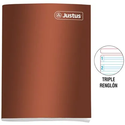 Cuaderno Justus Triple reglon