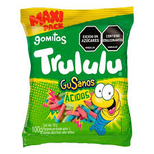 Trululu Gusanos Ácidos Gomitas 100 g