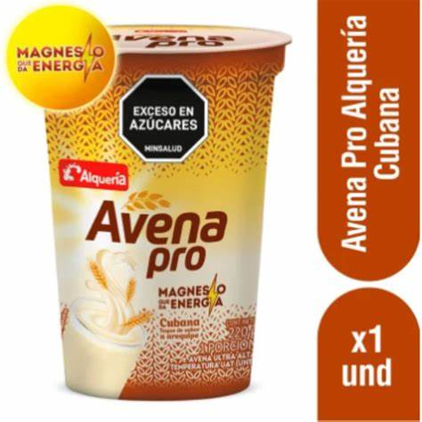Alqueria Avena Pro Cubana Yoghurt Batido Arequipe Vaso 220 g