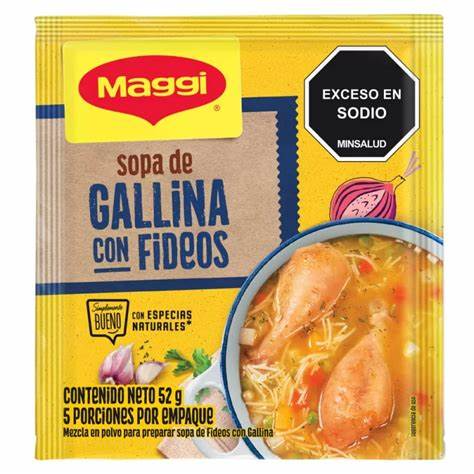 Maggi Gallina Con Fideos Sopa Bolsa 52 g