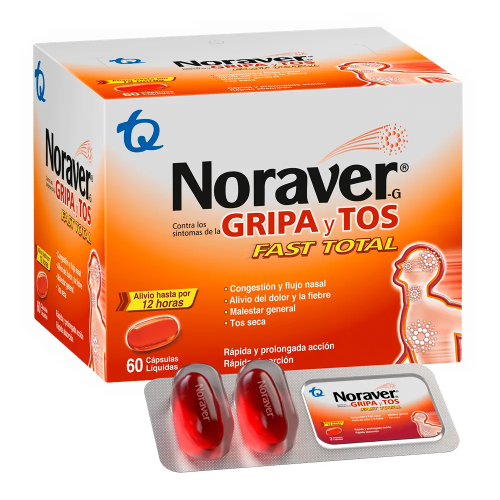 Noraver Gripa y Tos Fast Total
