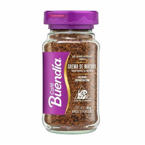 Café Buen Día Soluble Crema de Whisky Frasco 85 g