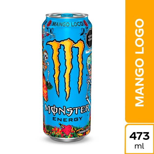 Monster Energy Mango Loco Bebida Energizante Lata 473 ml