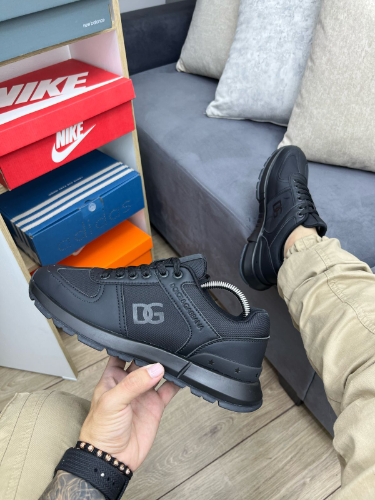 tenis negros dolce gabbana