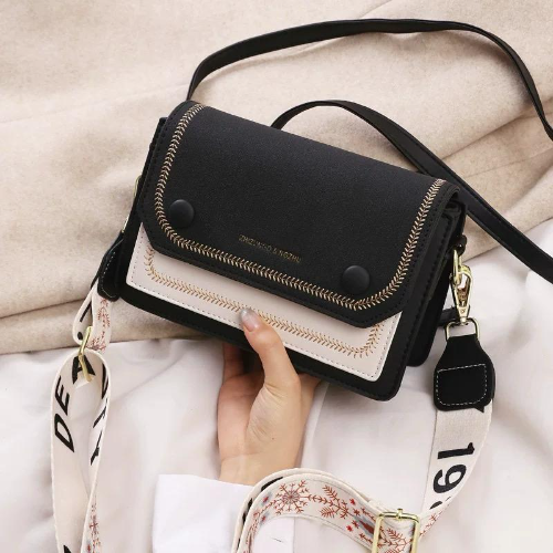 cartera negra fina