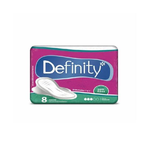 Absorvente Definity Suave C/Abas (8un)