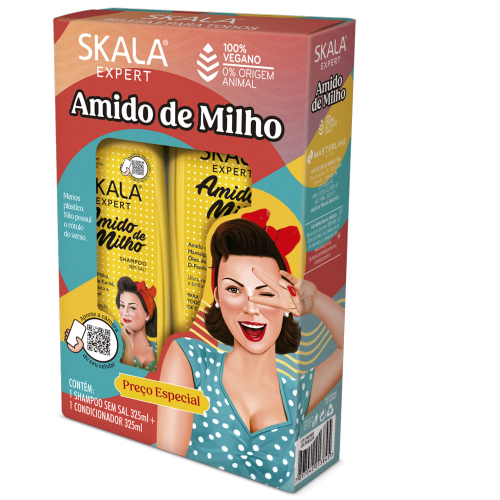 Kit Skala (Shamp e Cond) Amido de Milho 325ml