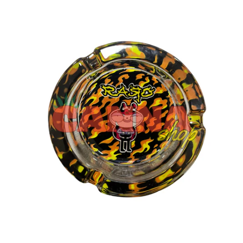 CENICERO VIDRIO RARO FUEGO