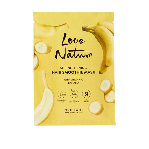 love nature hair smoothie mask banana oriflame