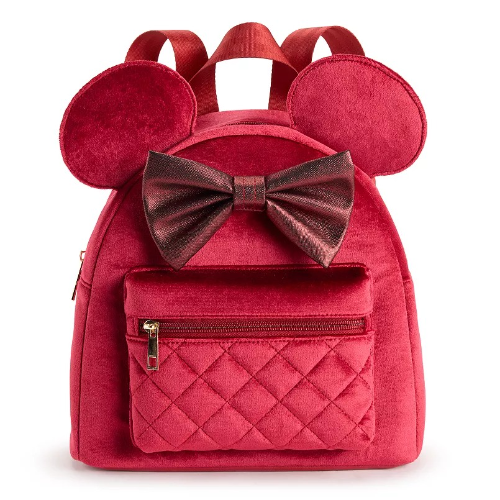 DISNEY MOCHILA PARA NIÑA DISEÑO MINNIE CON OREJAS 3D COLOR ROJO