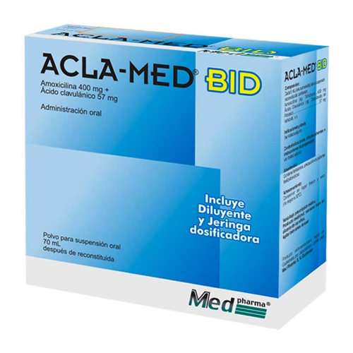 ACLA-MED BID 400MG/57MG