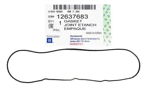 12637683 EMPACADURA TAPA VALVULAS CHEVROLET 5.3 SILVERADO
