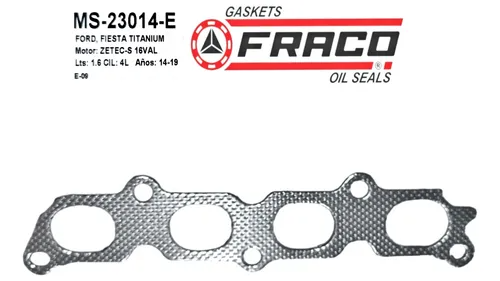 MS-23014-E EMPACADURA ESCAPE FORD FIESTA 1.6 TITANIUM 14/19