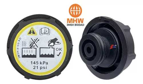 3M5H8100AD MHW TAPA ENVASE REFRIGERANTE FORD FIESTA TITANIUM FOCUS MAZDA 3 DURATEC