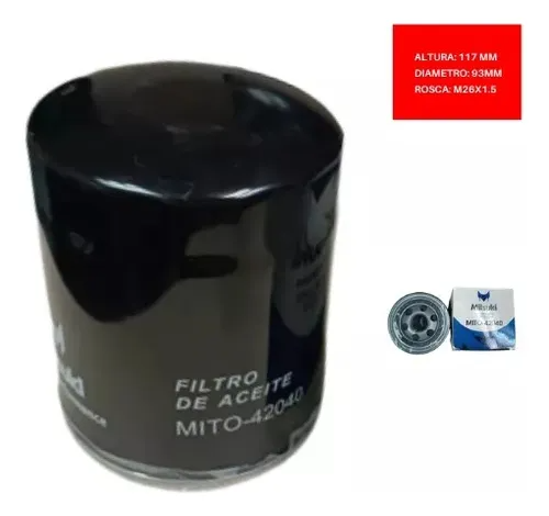 MITO-42040 MITSUKI FILTRO ACEITE KIA PREGIO CHEVROLET NKR