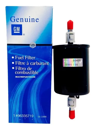 96335719 ACDELCO FILTRO GASOLINA AVEO CORSA OPTRA TACUMA NUBIRA MEGANE LOGAN CLIO