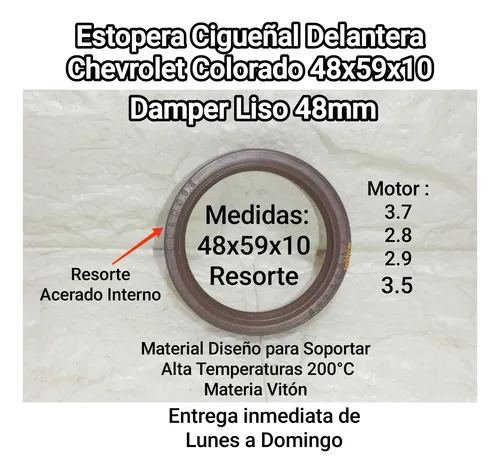 12574668 ESTOPERA CIGUEÑAL DELANTERO TRAILBLAZER 4.2 COLORADO 3.5 48X59X10
