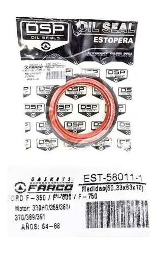 EST-58011-1 ESTOPERA TAPA CADENA FORD 8V 359 361 370 389 391