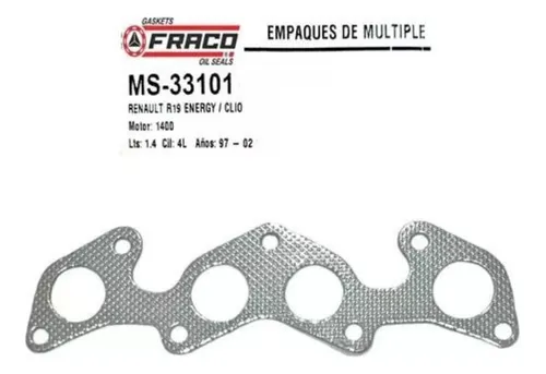 MS-33101 EMPACADURA ESCAPE RENAULT R19 ENERGY CLIO 1.4 97/02