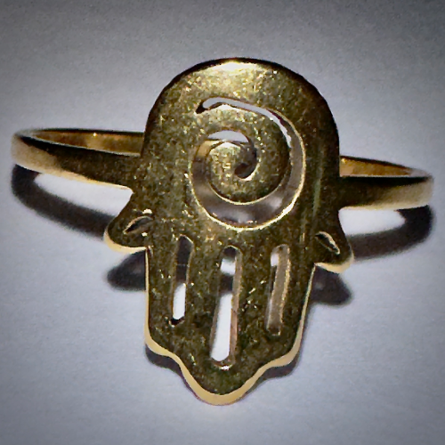 ANILLO EN ACERO DE MANO PODEROSA ANA00024