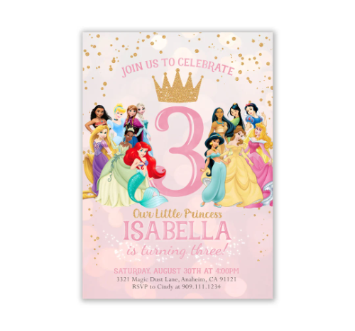 Tarjeta de invitación pequeña