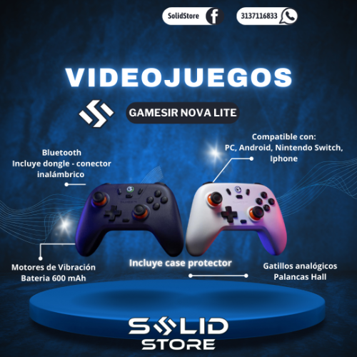 Control Videojuegos Gamesir Nova Lite PC - Android - Switch - Iphone