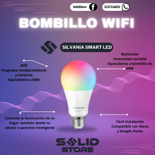 Bombillo Wifi inteligente TpLink Kasa compatible con Google - Alexa