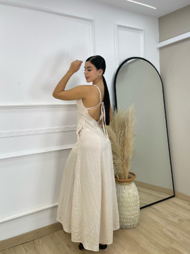 VESTIDO ROSSIE BEIGUE T:M