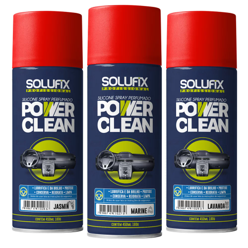 Silicona en Spray Power Clean Lavanda 450Ml SOLUFIX