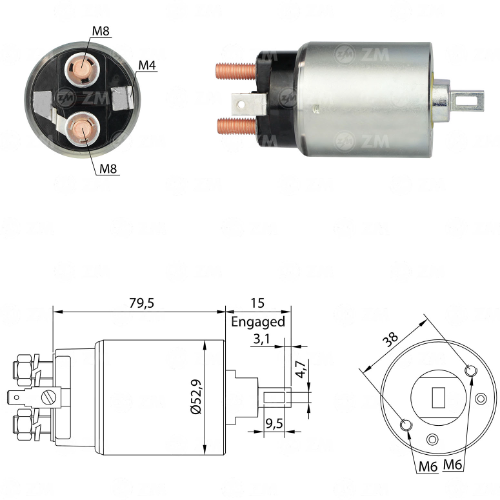 Automático de Arranque 1-981 12v ZM