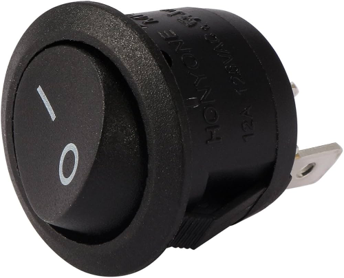 Botón/Llave de 1 Punto Redondo (2 Terminales) ESTANDAR