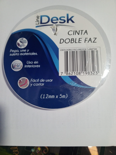 CINTA DOB/FAZ DESK 12MMX5M